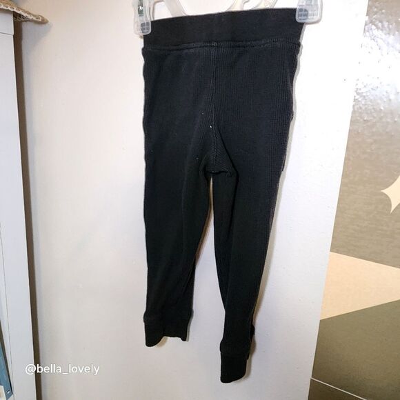 🏖 3T Black Thermal Pants with Pockets - Picture 2 of 2